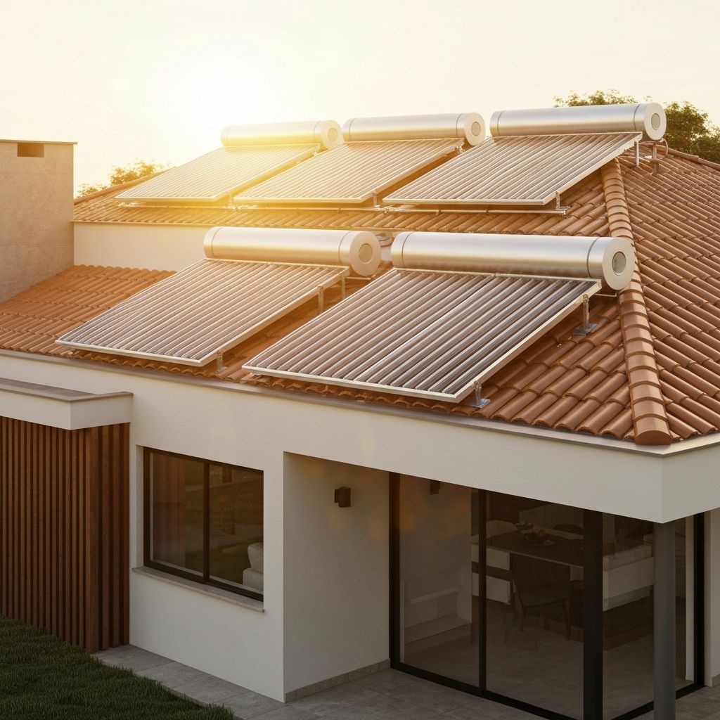Instalação residencial de aquecimento solar em Brasília