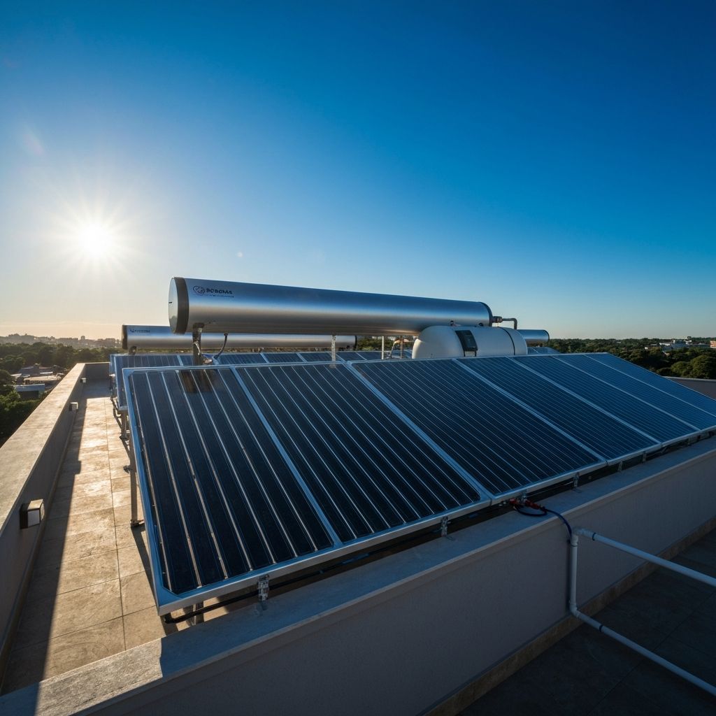 Sistema de aquecimento solar para banho
