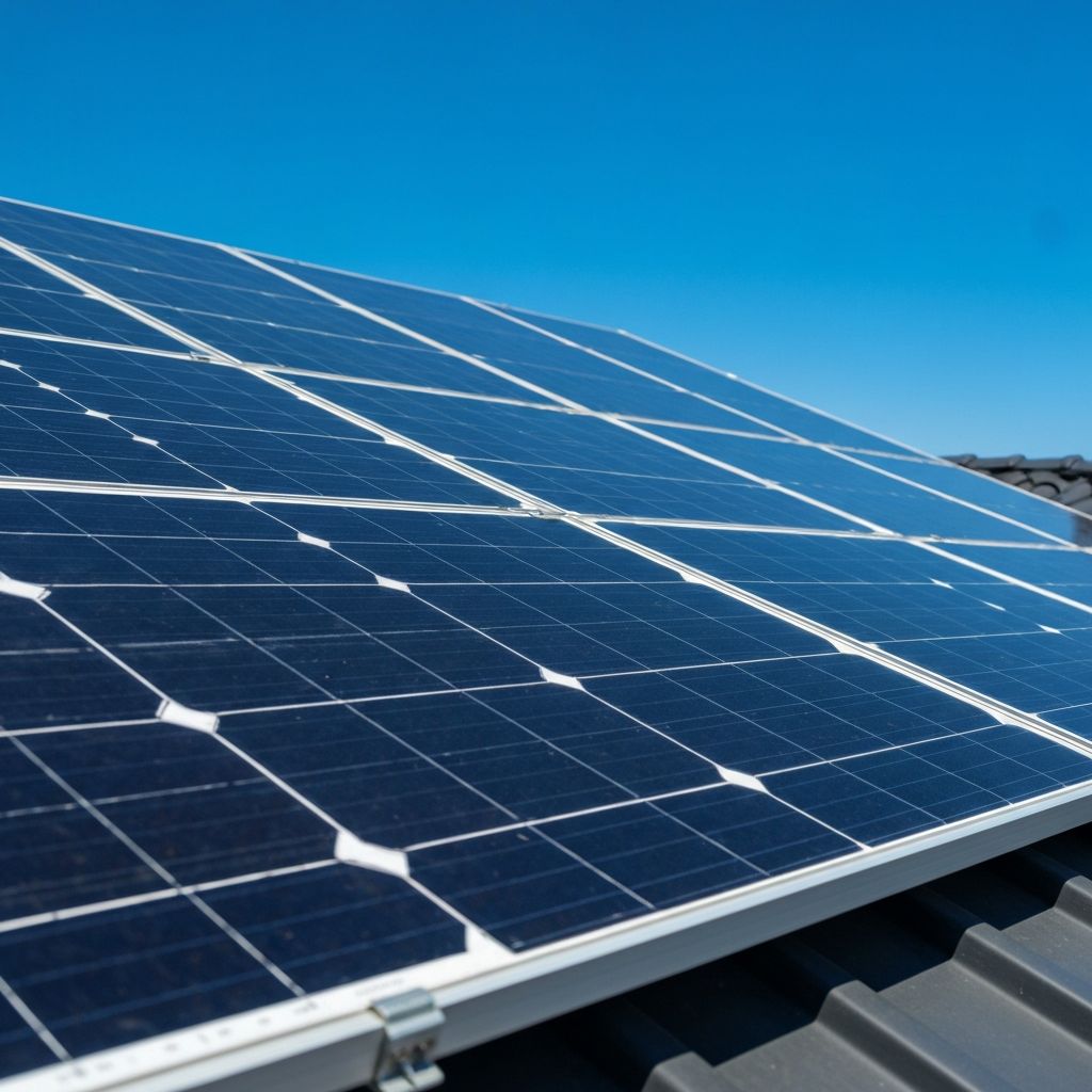 Painéis fotovoltaicos instalados